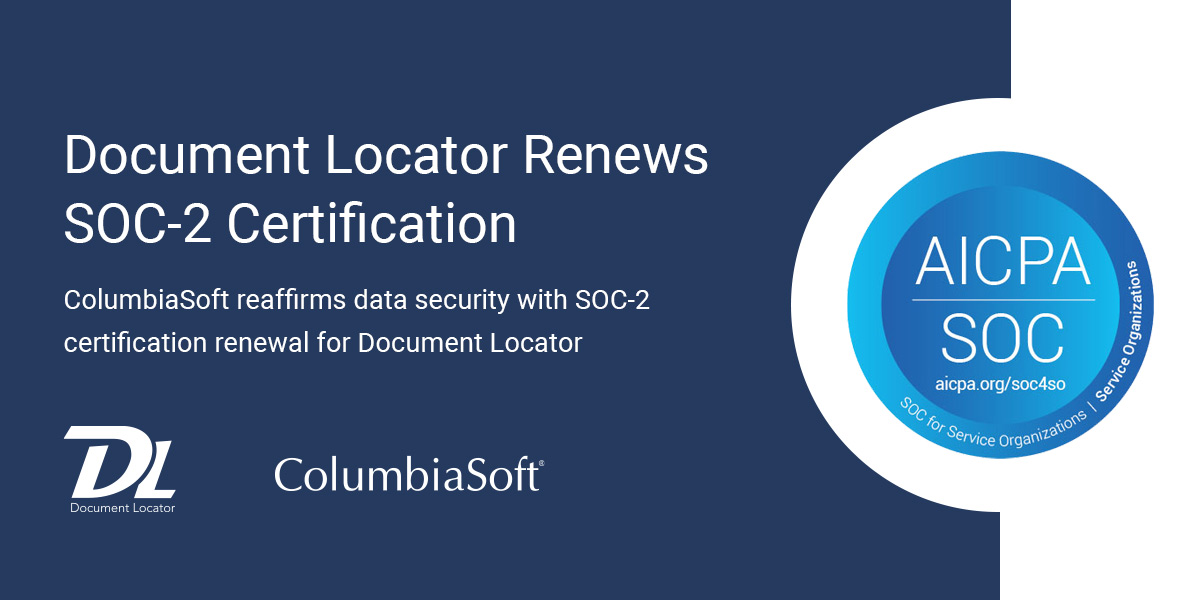 Document Locator SOC-2 Renewal